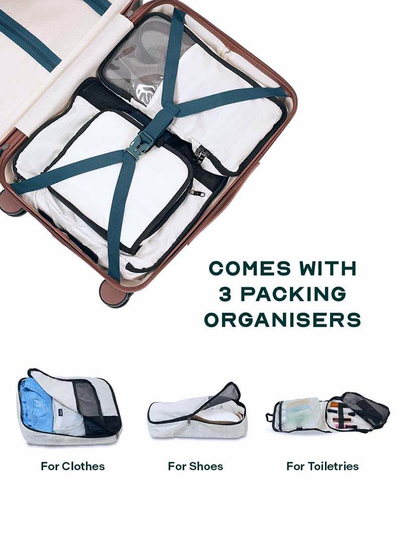 Odyssey Combo | Sand | Medium+Large Hard Luggage