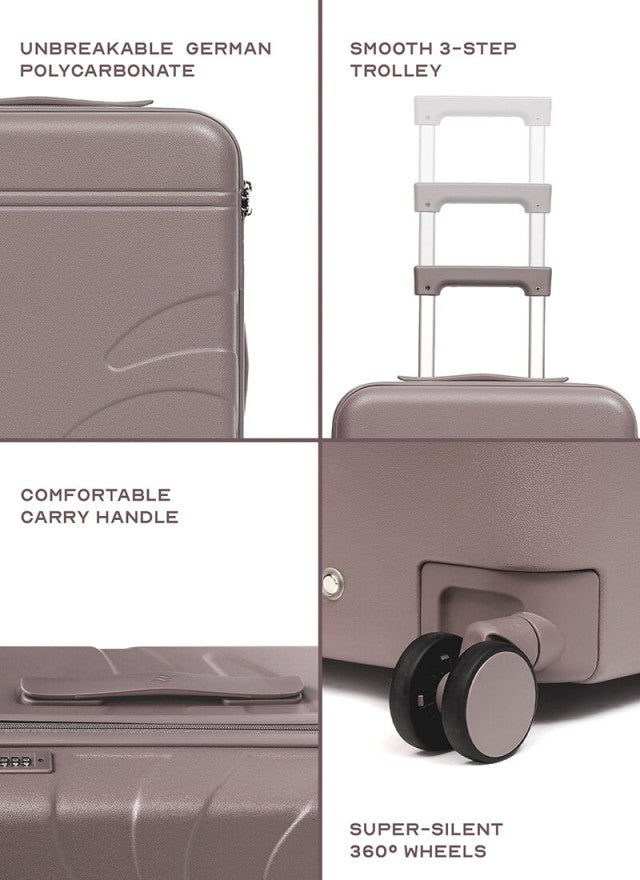 Flowe | Brown | Large Hard Luggage