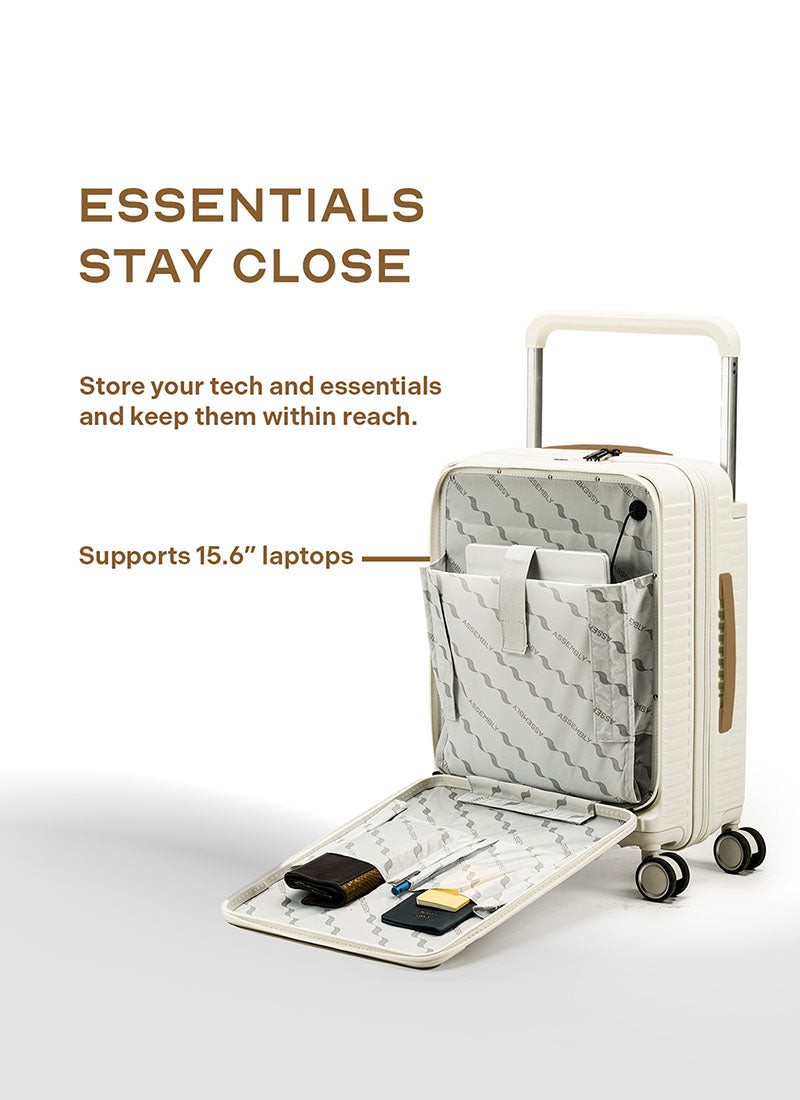 Rover Pro Combo | Moon-White | CabinPro+Large Hard Luggage