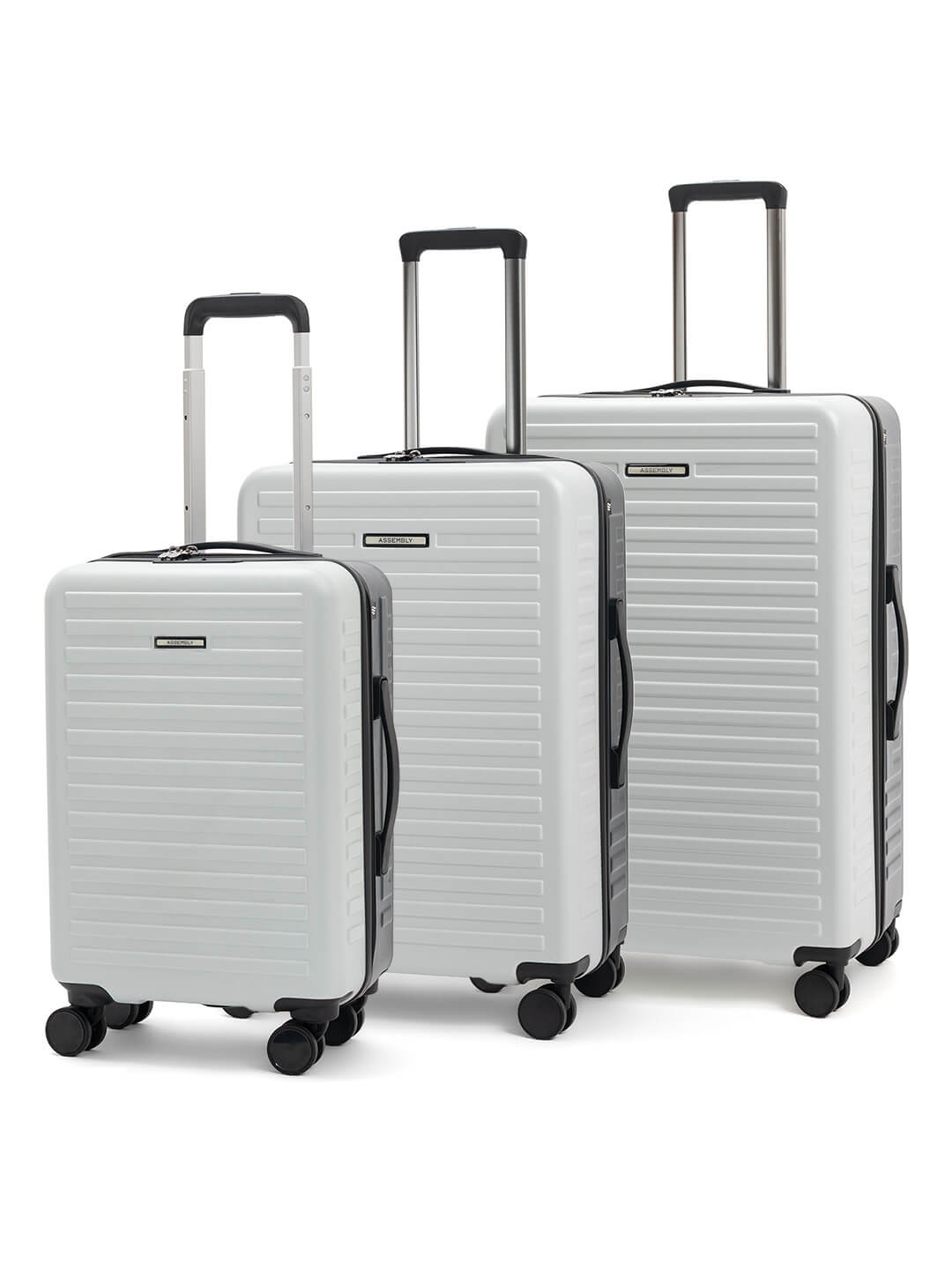 Two Tone Combo | White-Blue | Set of 3 Luggage