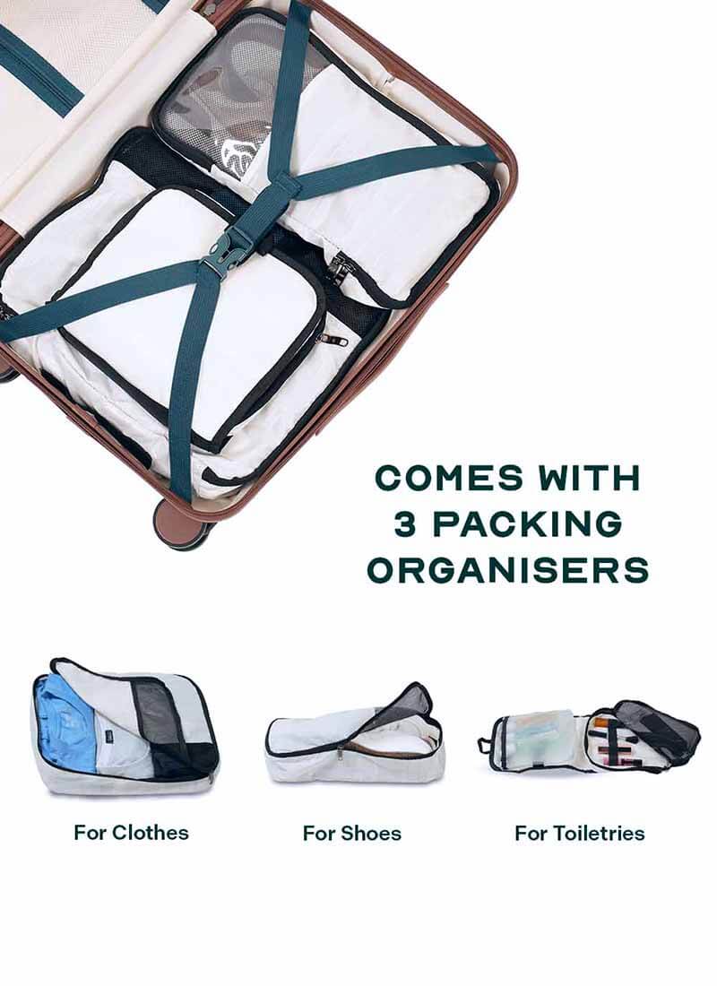 Odyssey Combo | Ocean | Cabin+Medium Hard Luggage