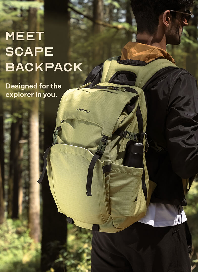 Scape Backpack | Green | For Mountain Trails Or Everyday Commutes