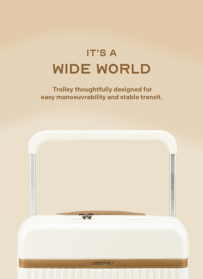 Rover | Moon-White | Large Hard Luggage