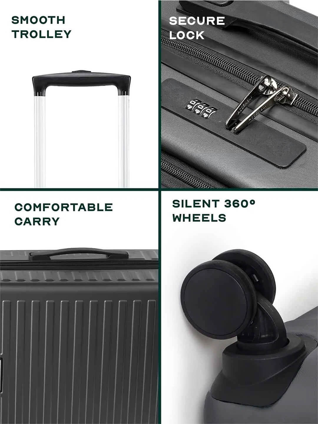 Stark | Grey | Large Hard Luggage