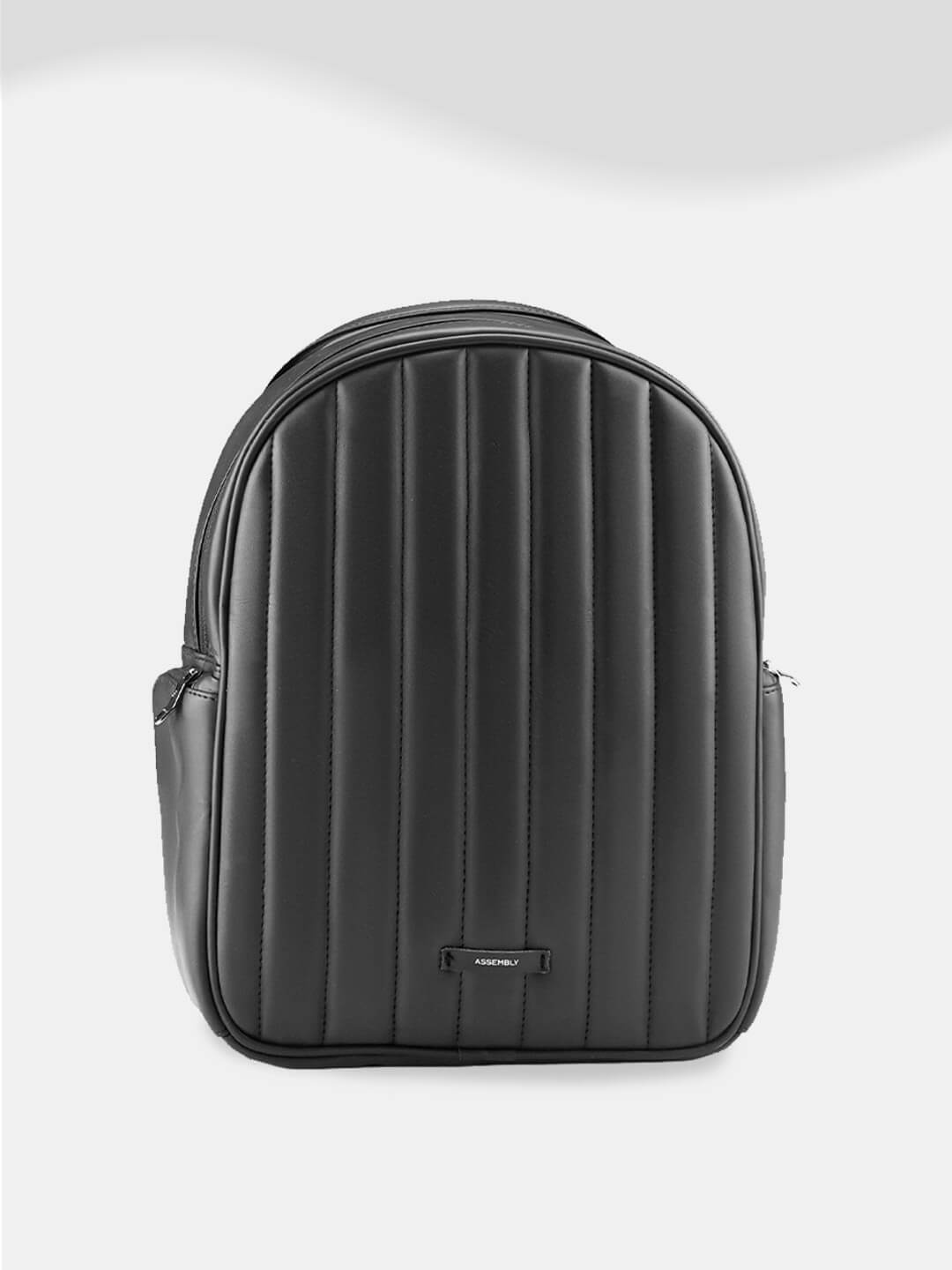 Conchita Quilted Backpack for Women & Girls Black