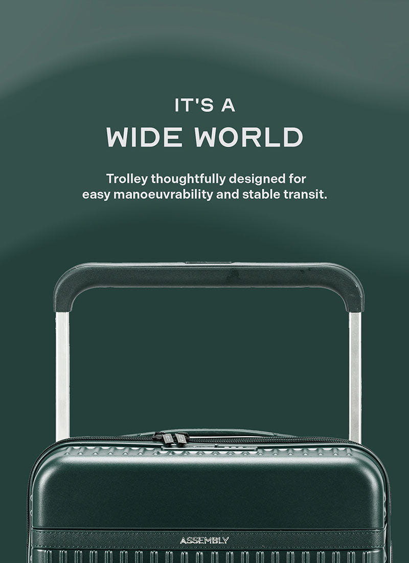 Rover | Green | Cabin Hard Luggage