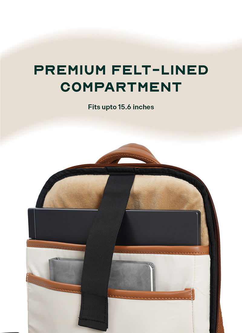 Odyssey Backpack | Beige | Everyday Laptop Backpack