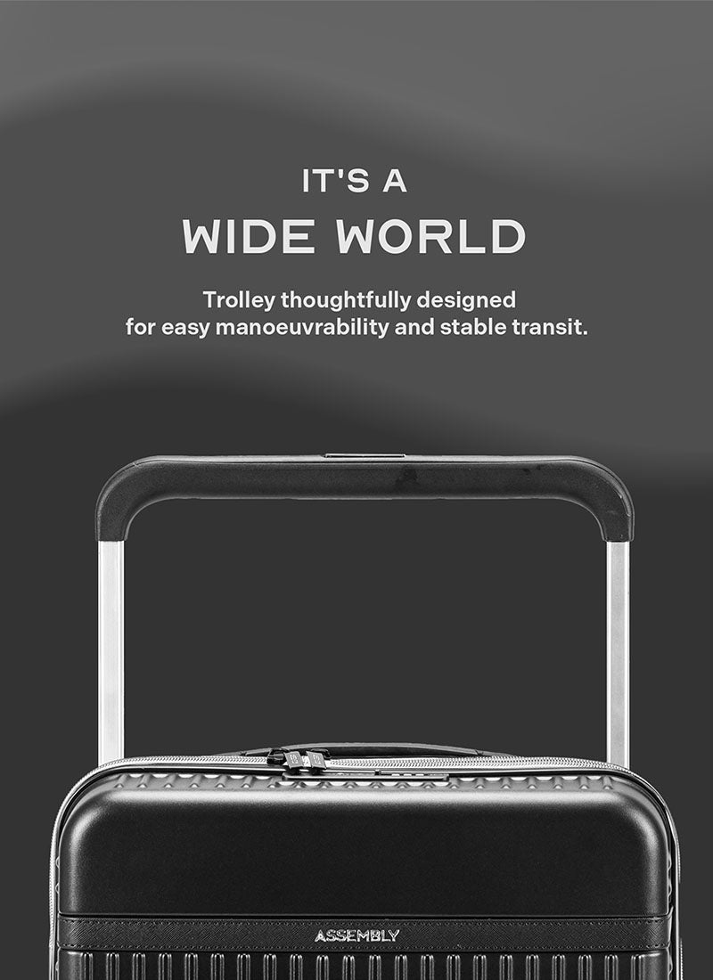 Rover | Black | Cabin Hard Luggage