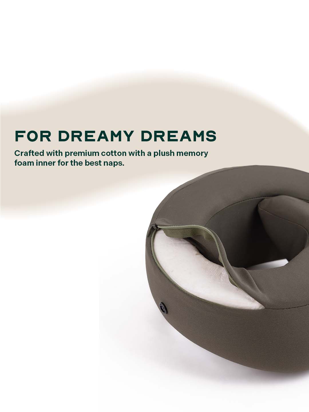 Cloude | Olive Green | Neck Pillow