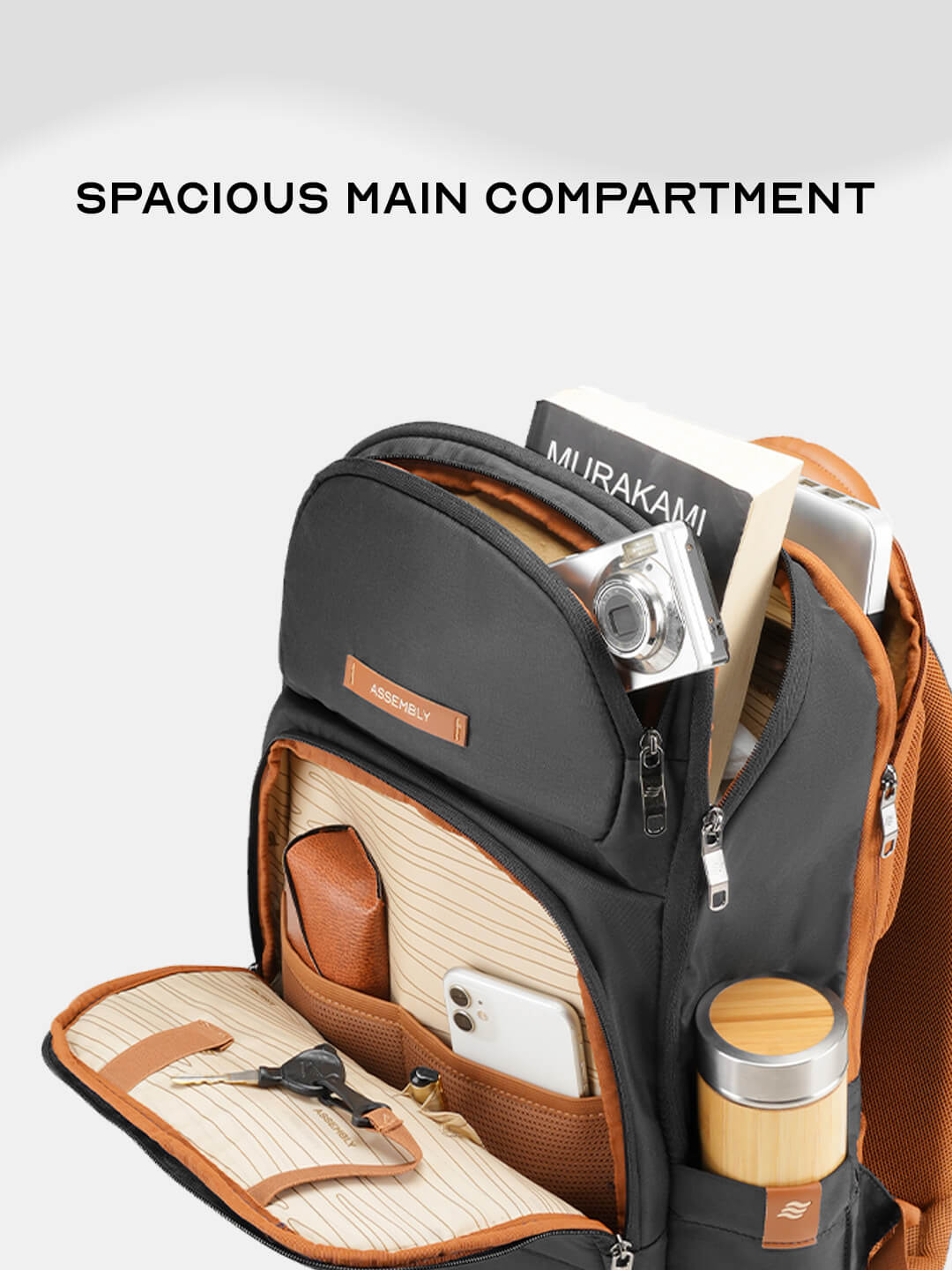 Odyssey Backpack | Black | Everyday Laptop Backpack