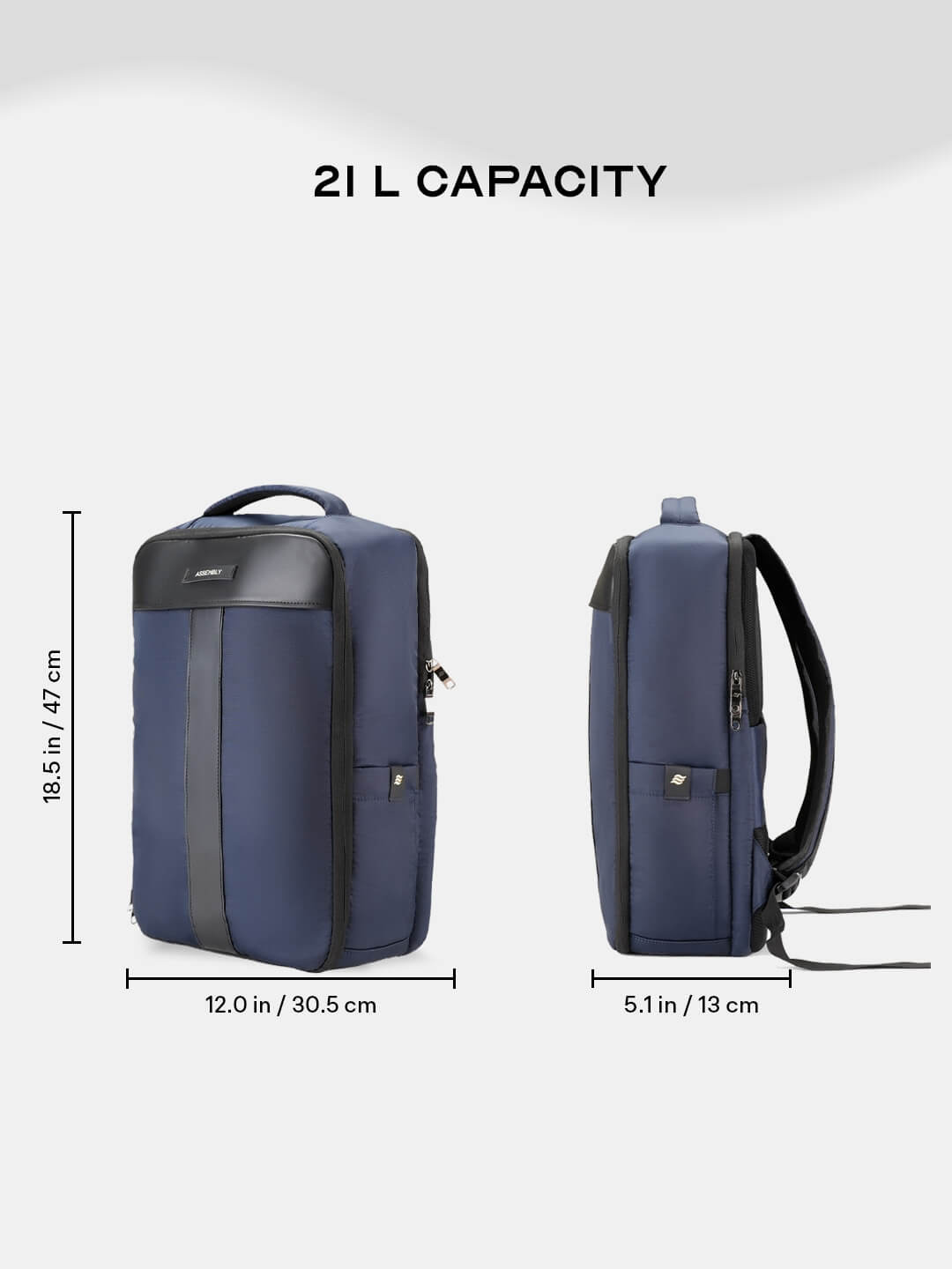 Noir Overnighter Backpack | Navy Blue | Ultimate Travel Backpack for Professionals