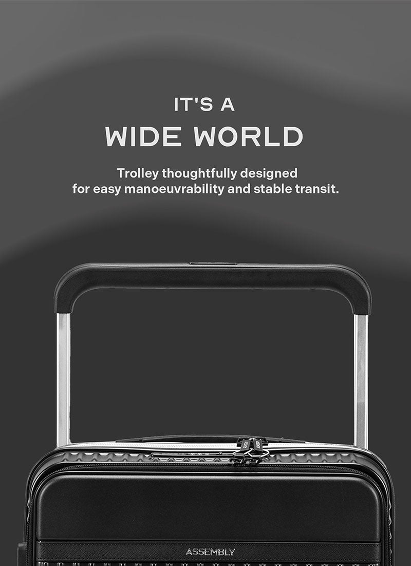 RoverPro | Black | Cabin Hard Luggage
