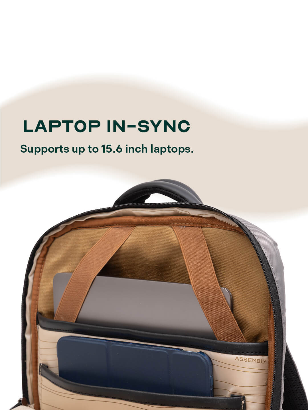 Arto Laptop Backpack | Grey | Work, Commute & Business Travel Bag