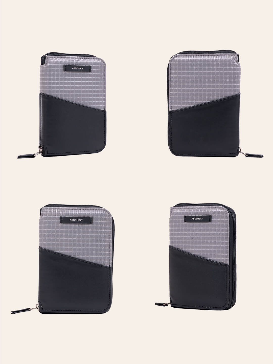 Assembly Unisex Gifting Travel Combo | Blue & Grey | Tech Organiser & Passport Holder