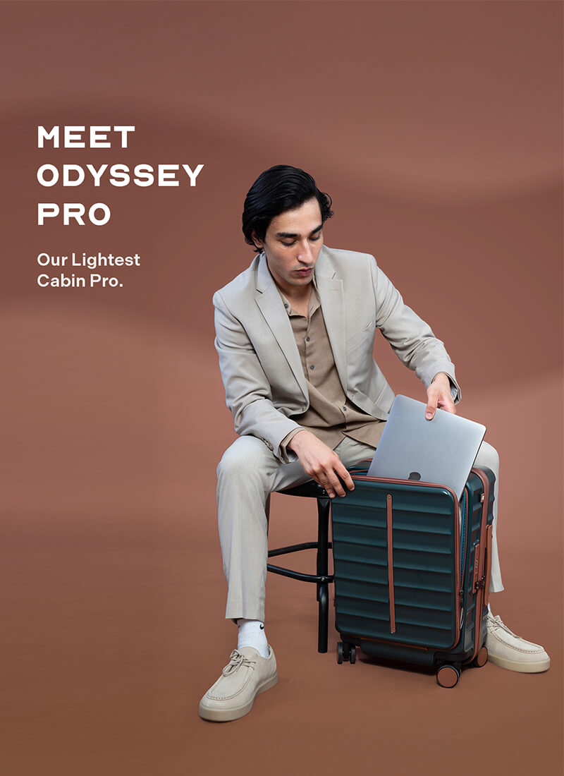 OdysseyPro Combo Set of 3 | Forest | CabinPro+Medium+Large Hard Luggage