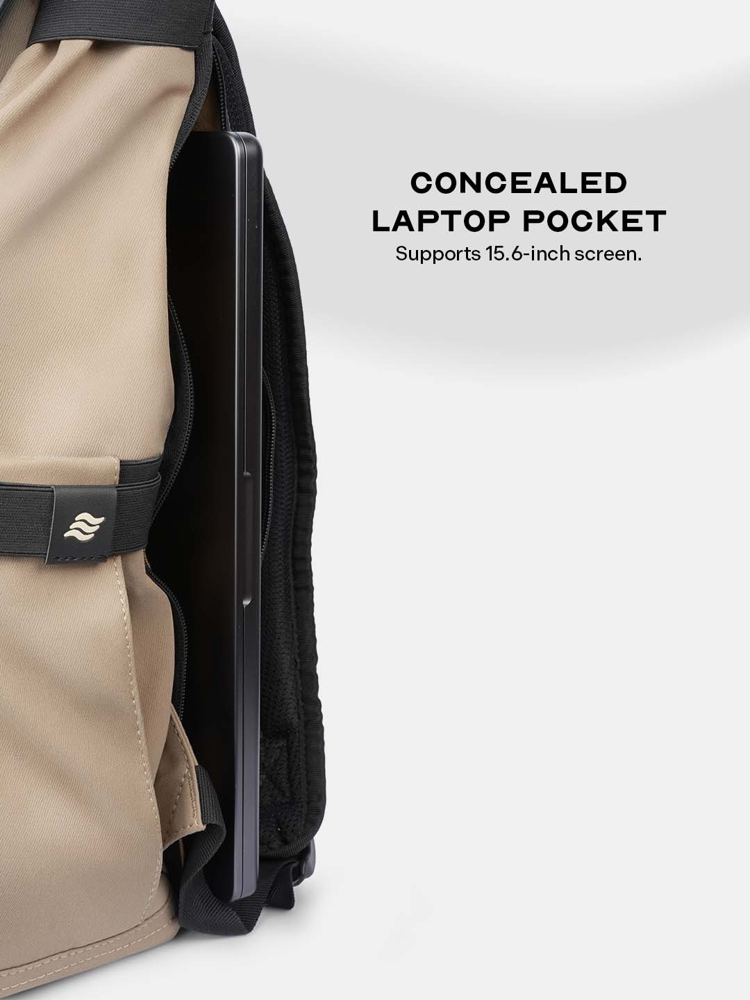 Buy Kairo Laptop Backpack Beige – Backpacks Online in India | Assembly