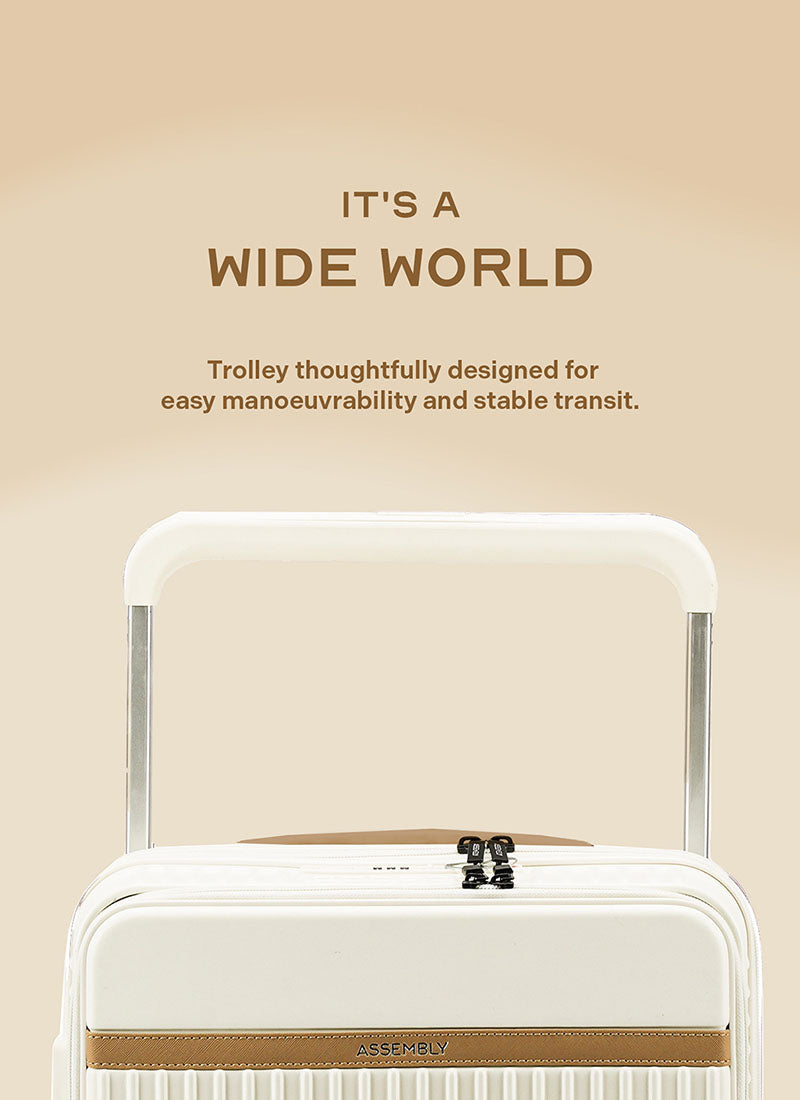 RoverPro | Moon-White | Cabin Hard Luggage