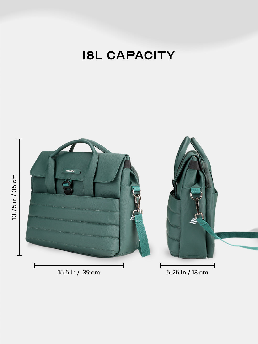Stark Messenger | Green | Everyday Office Laptop Bag