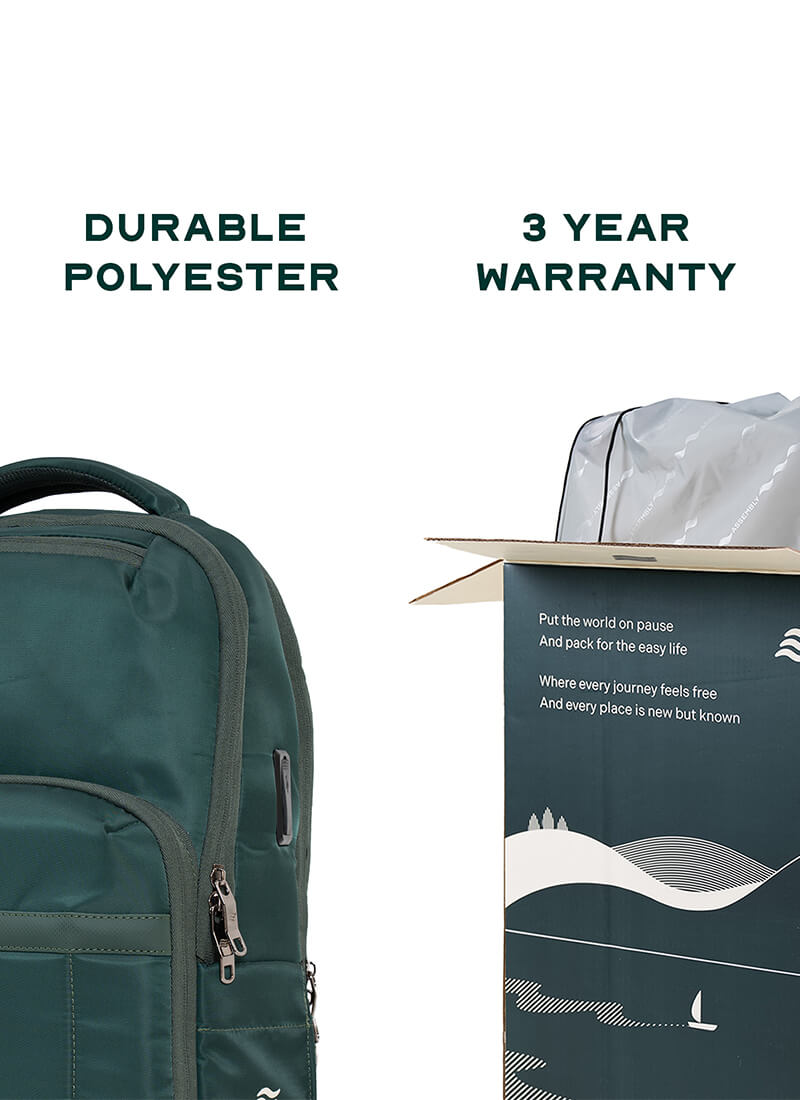 Rover Backpack | Green | Everyday Laptop Backpack