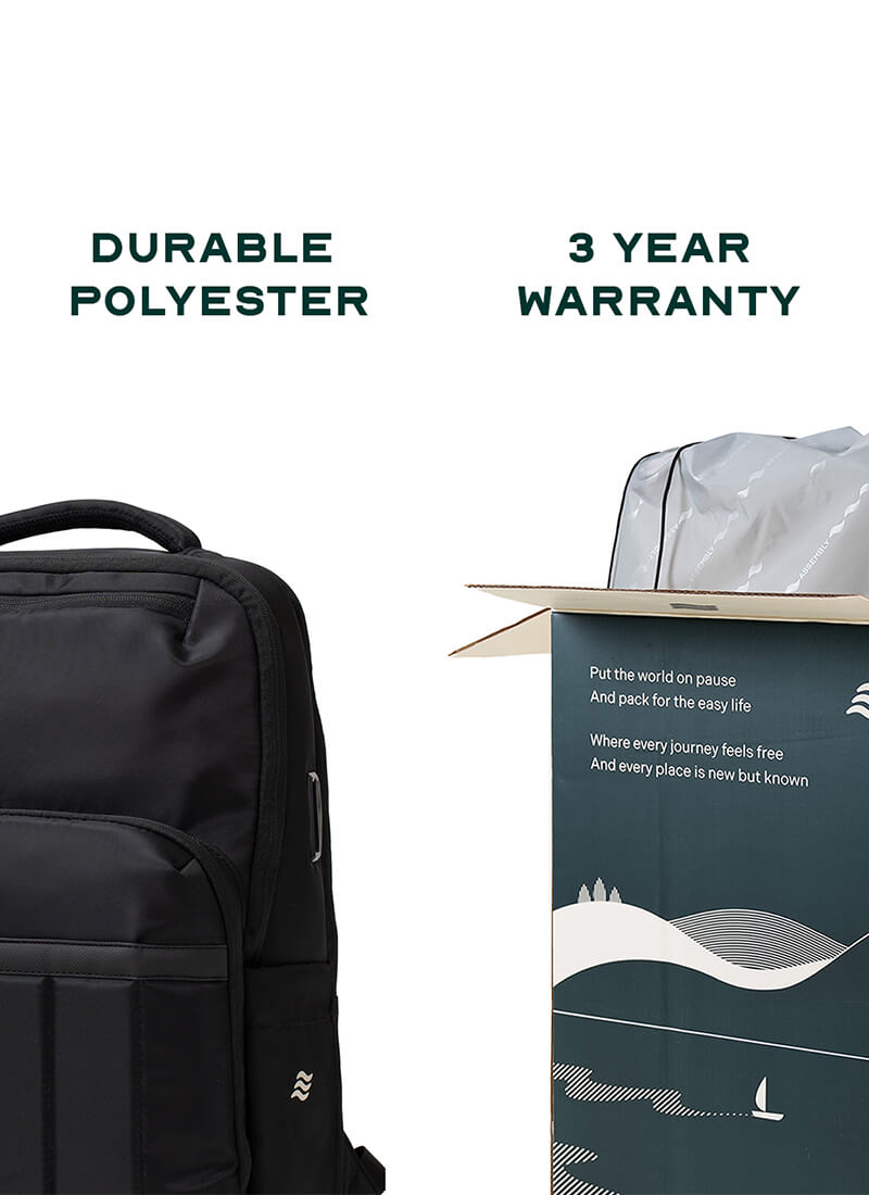 Rover Backpack | Black | Everyday Laptop Backpack