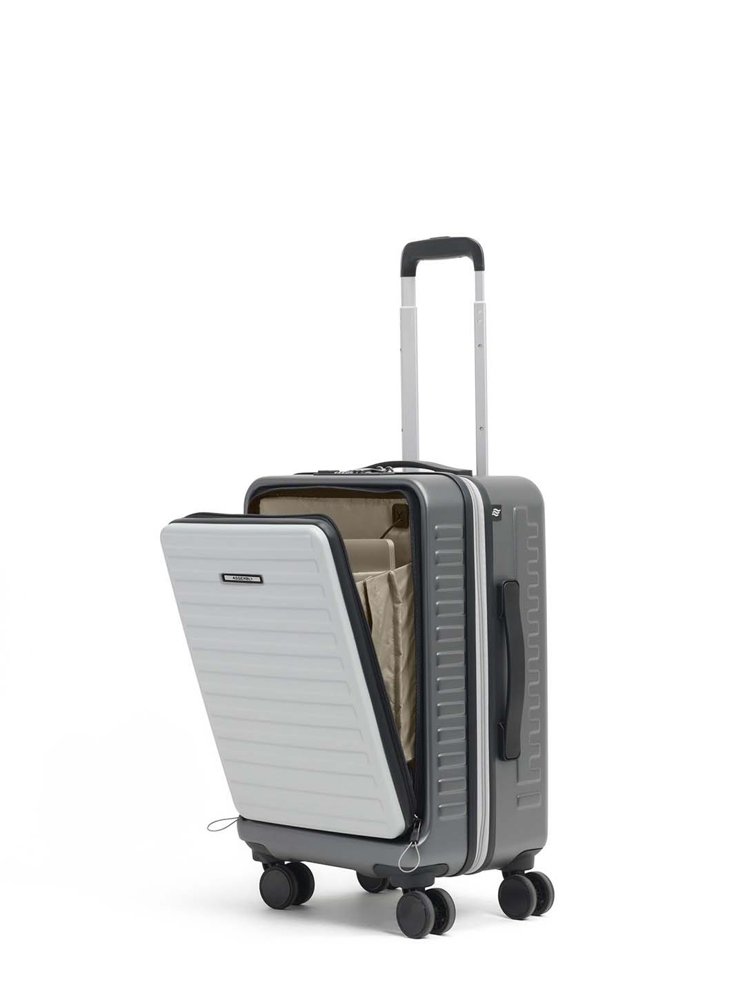 StarkPro | Grey/White | Cabin Hard Luggage