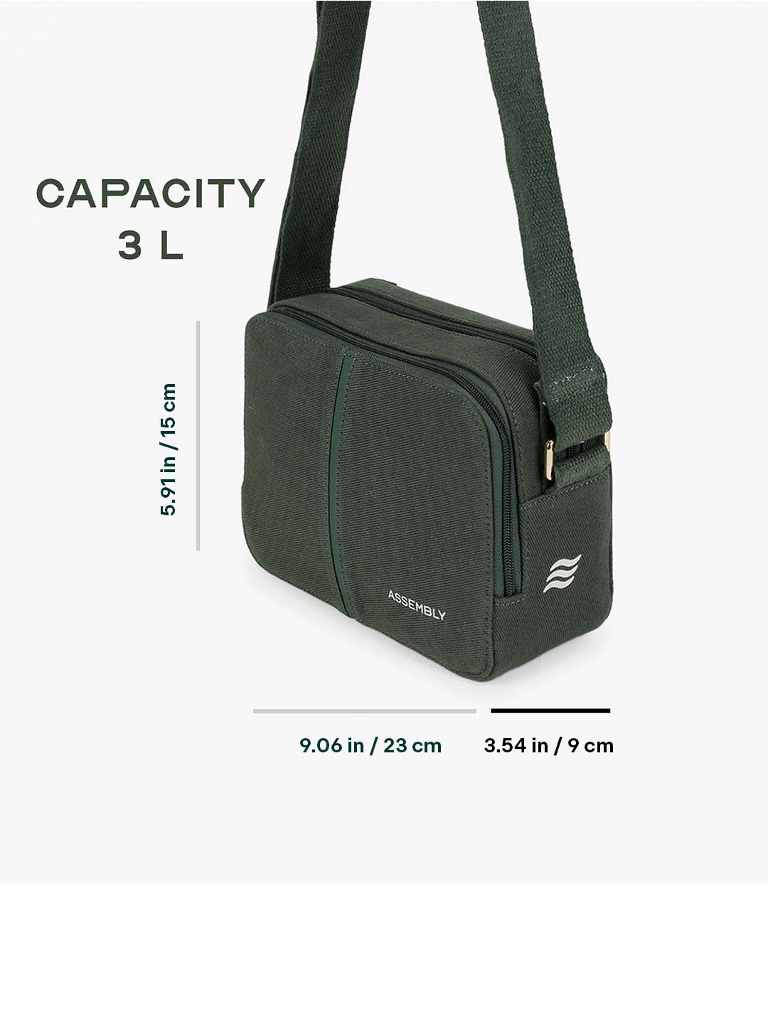 Buy Iris | Green | Sling Bag – Messenger/Sling Bags Online in India | Assembly