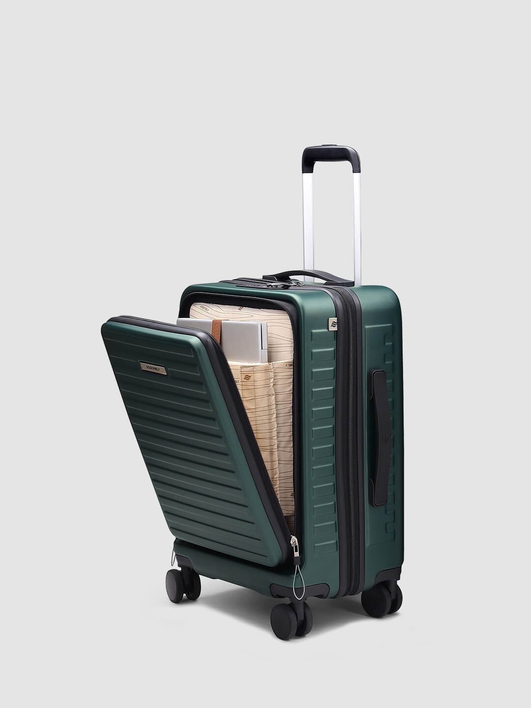 StarkPro | Green | Cabin Hard Luggage