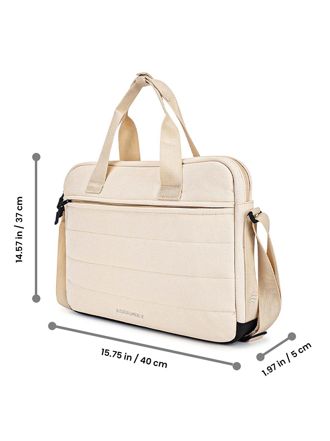 Float Messenger | Cream | Premium Laptop Bag
