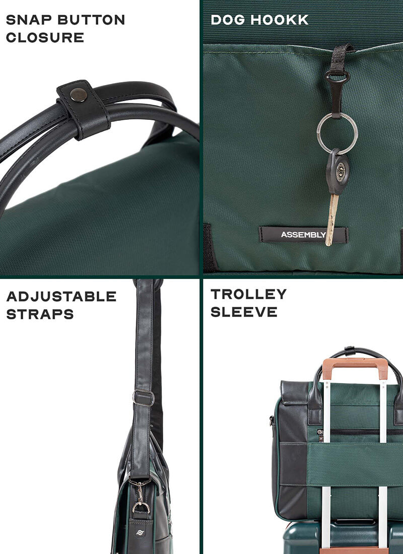 Urbix | Green | Premium Laptop Messenger Bag