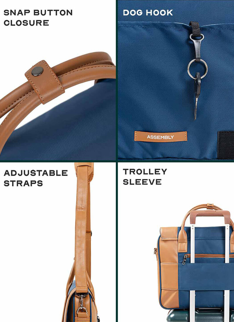 Urbix | Blue | Premium Laptop Messenger Bag