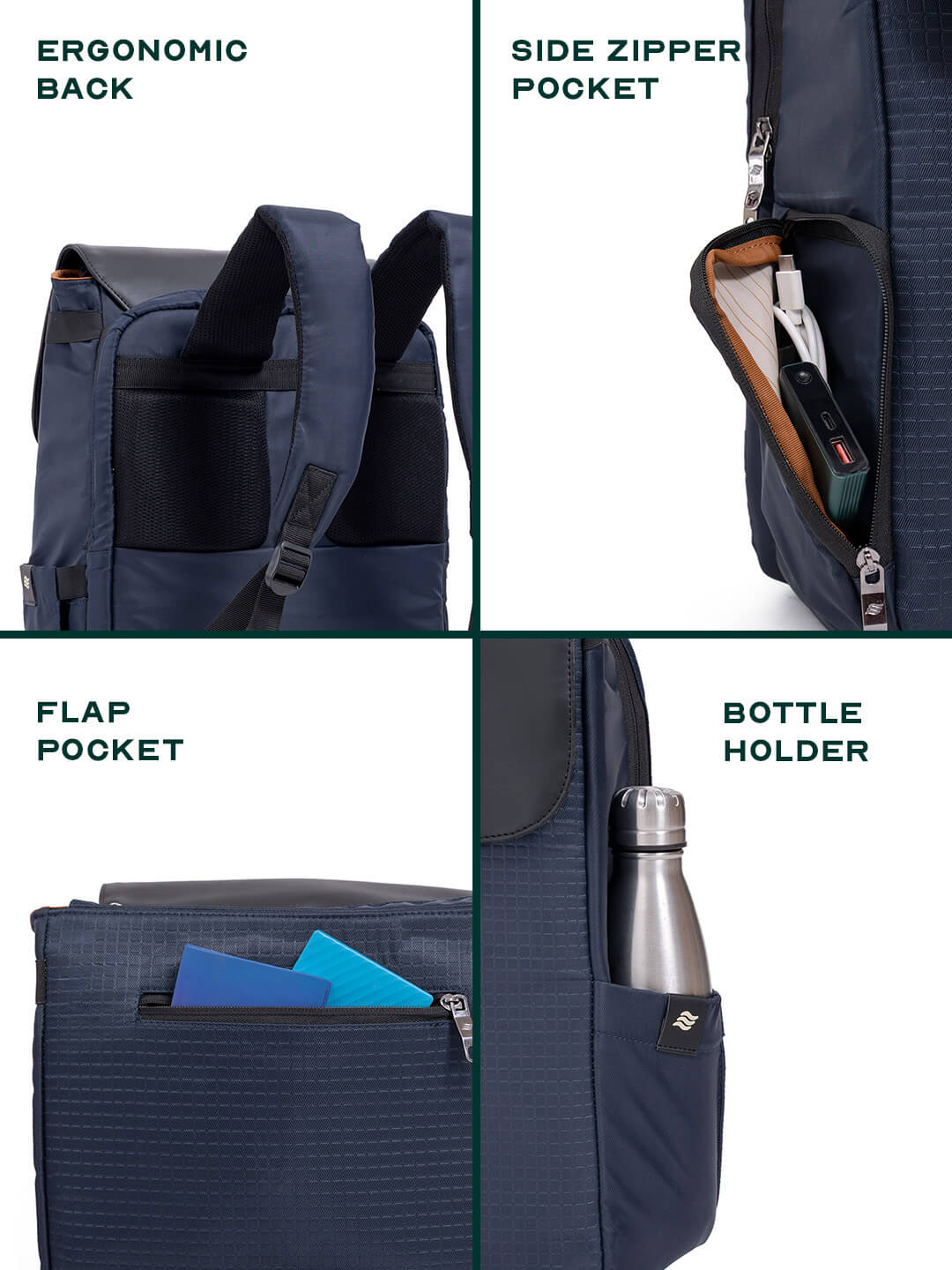 Arto Laptop Backpack | Blue | Work, Commute & Business Travel Bag