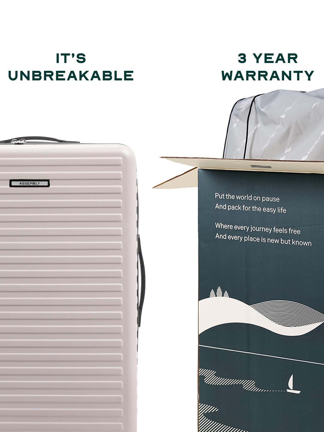 StarkPro Combo | Ivory | Set of 3 Luggage