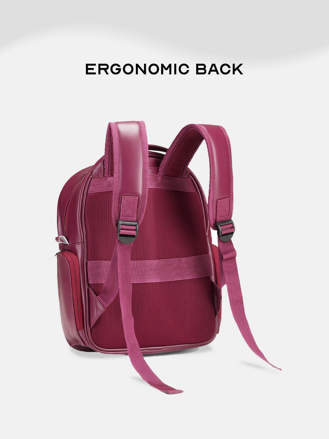 Conchita Quilted Backpack for Women & Girls Maroon