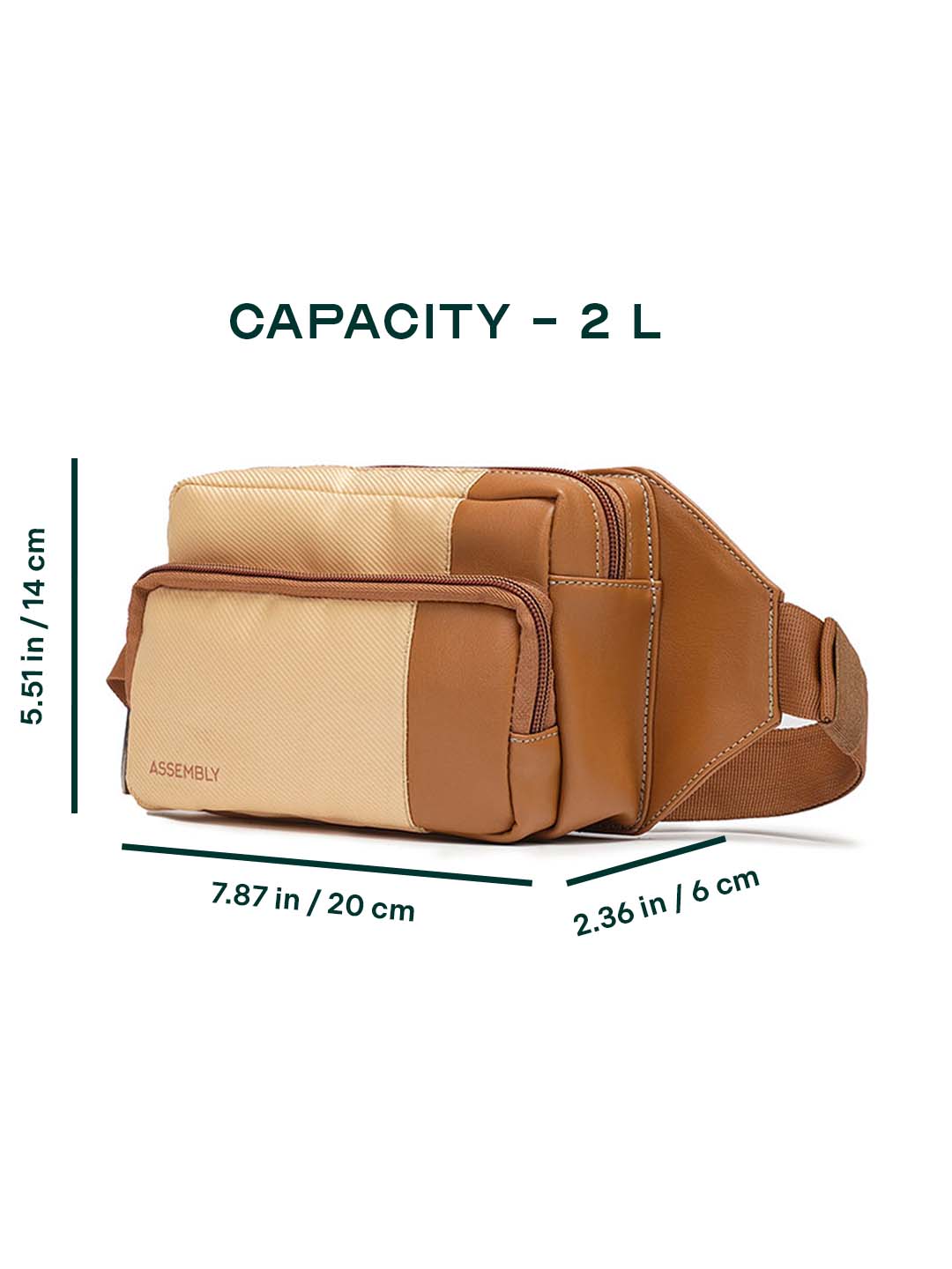 Buy Flux | Beige | Fanny Pack – Crossbody Bag Online in India | Assembly