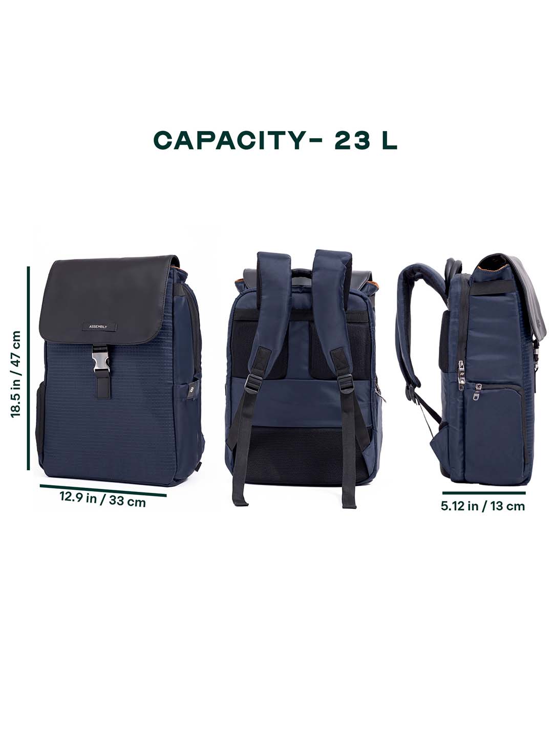Buy Arto Laptop Backpack | Blue | Work, Commute & Business Travel Bag – Backpacks Online in India | Assembly