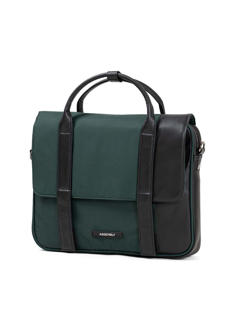 Urbix | Green | Premium Laptop Messenger Bag