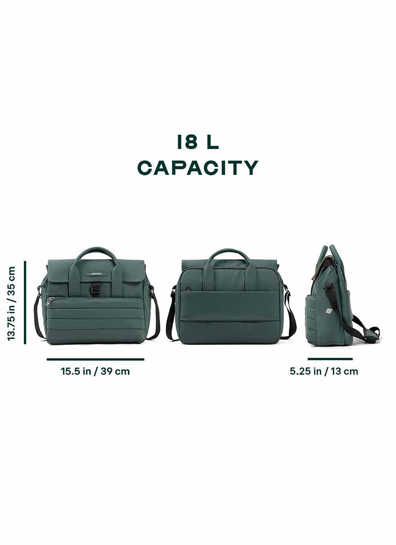 Stark Messenger | Green | Everyday Office Laptop Bag