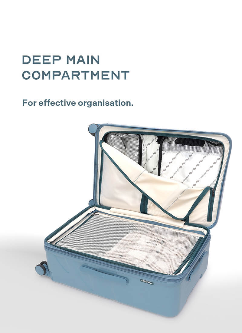 Flowe Combo | Blue | Cabin+Medium Hard Luggage