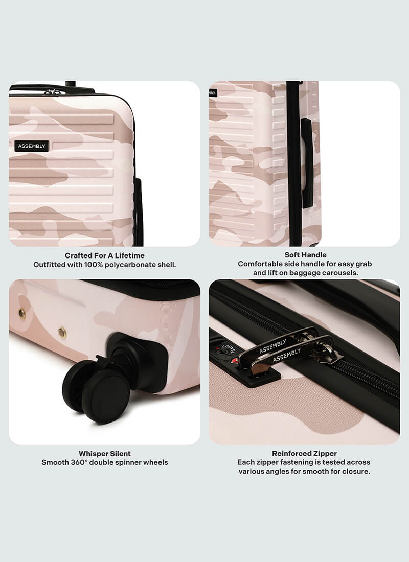 Stark Combo | Camo Peach | Cabin+Medium Luggage
