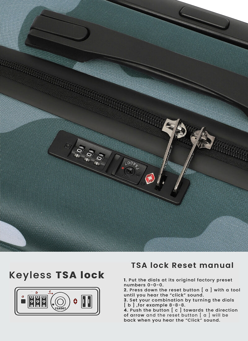 Stark | Camo Green | Medium Hard Luggage