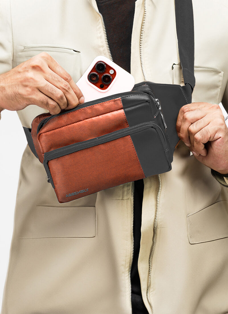 Echo+Flux Combo | Rust | Laptop Backpack with Fanny Pack