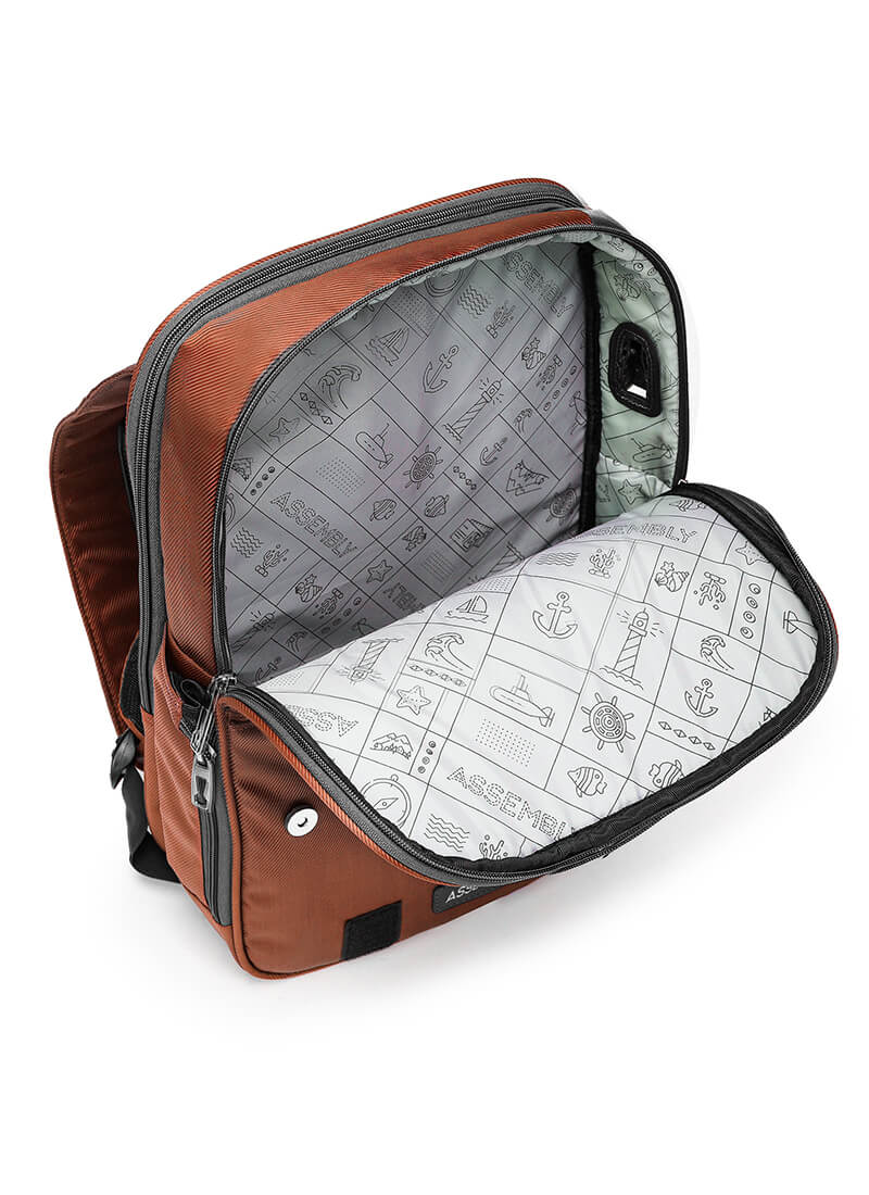 Echo+Flux Combo | Rust | Laptop Backpack with Fanny Pack