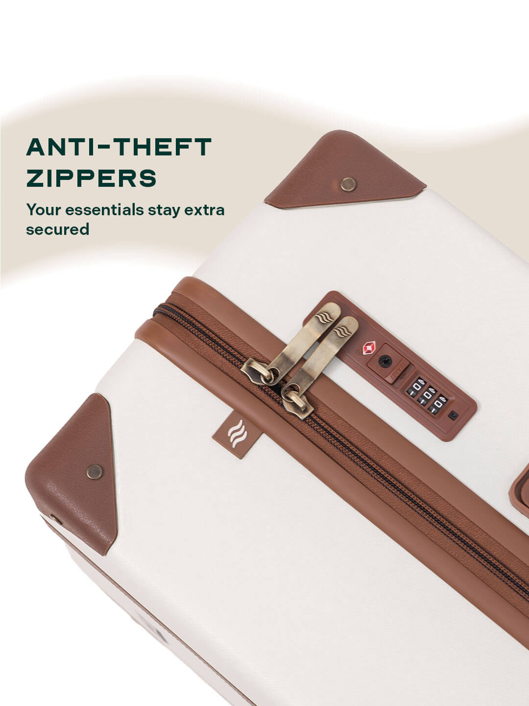 Vintage | Moon-White | Medium Hard Luggage