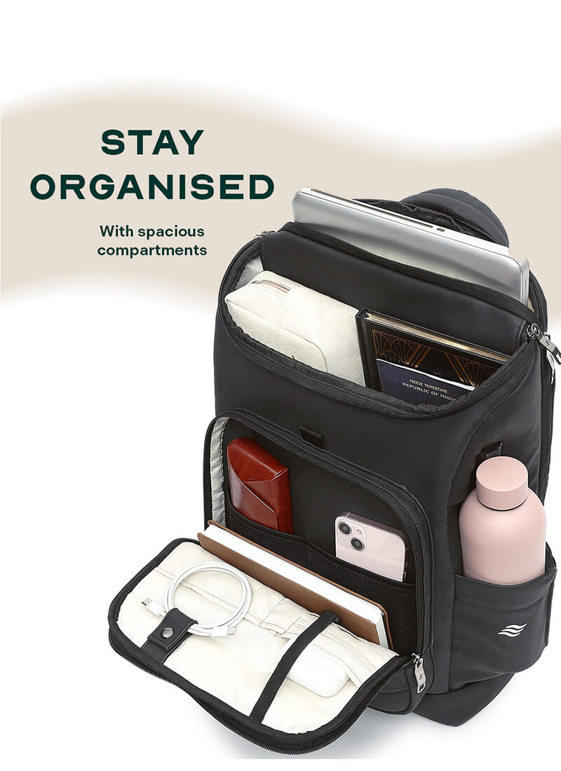 Stark Backpack | Black | Everyday Laptop Backpack