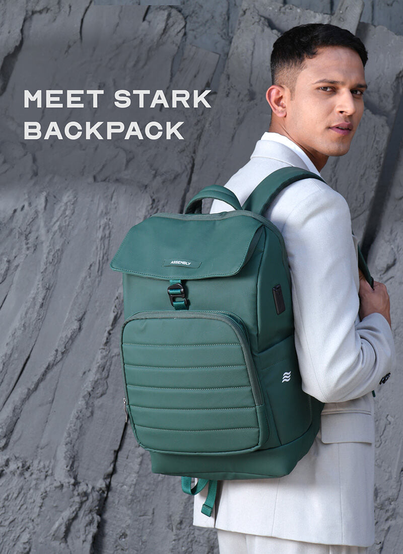 Stark Backpack | Green | Everyday Laptop Backpack