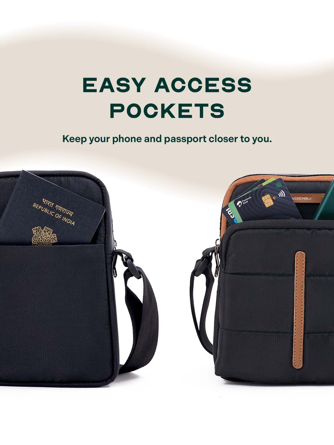 Odyssey Crossbody Sling Bag | Black | Everyday Utility Sling