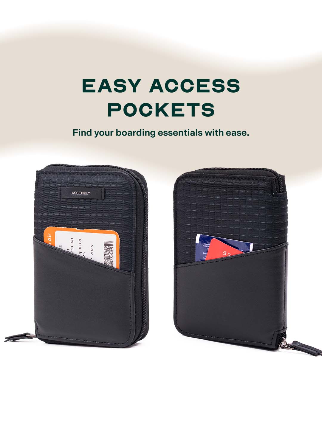 Valor Travel Passport Organizer | Black | Sleek & Secure Design