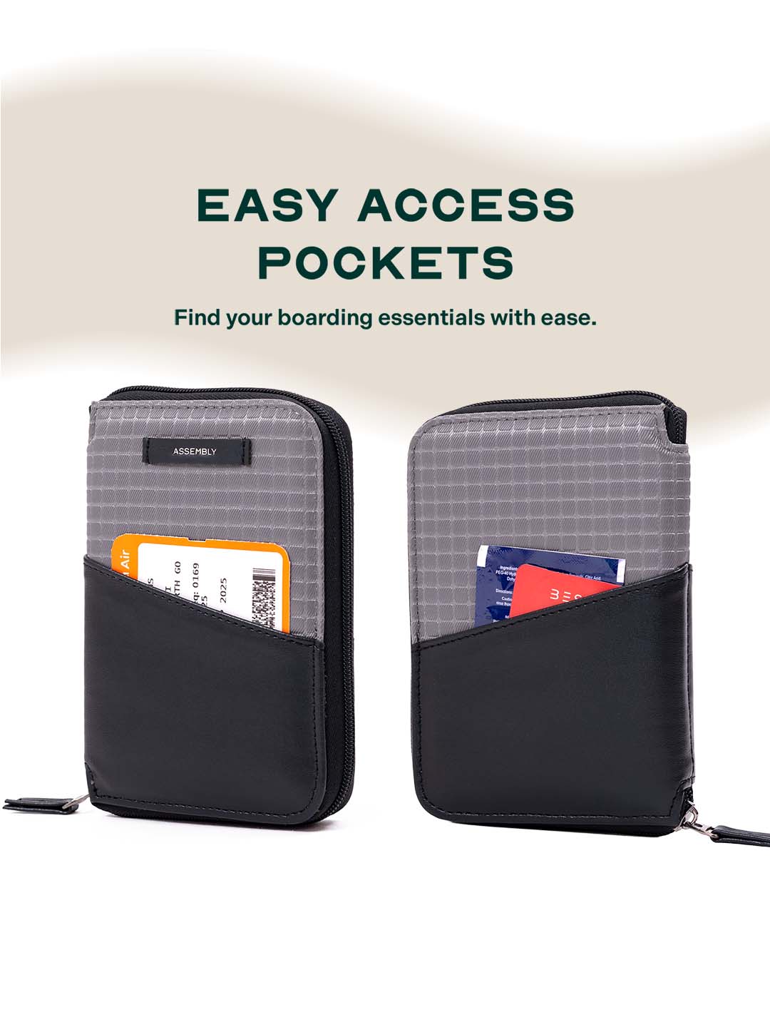 Valor Travel Passport Organizer | Grey | Sleek & Secure Design