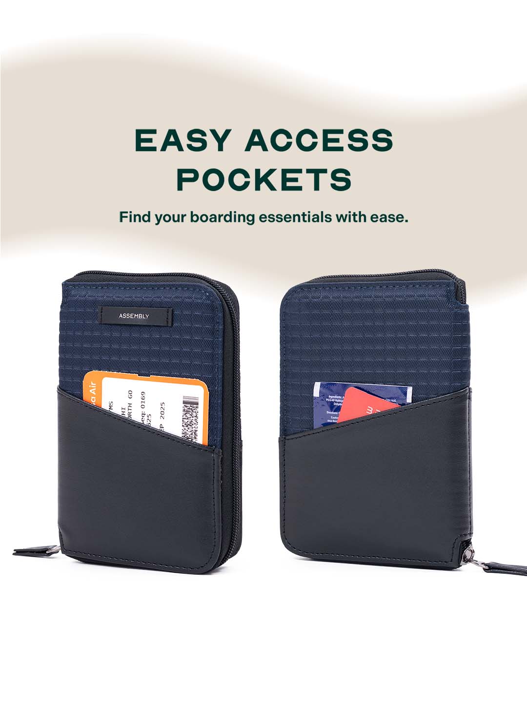 Valor Travel Passport Organizer | Blue | Sleek & Secure Design