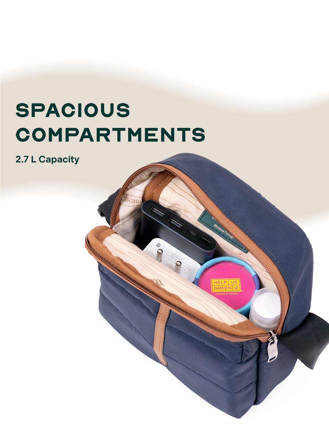 Odyssey Crossbody Sling Bag | Blue | Everyday Utility Sling